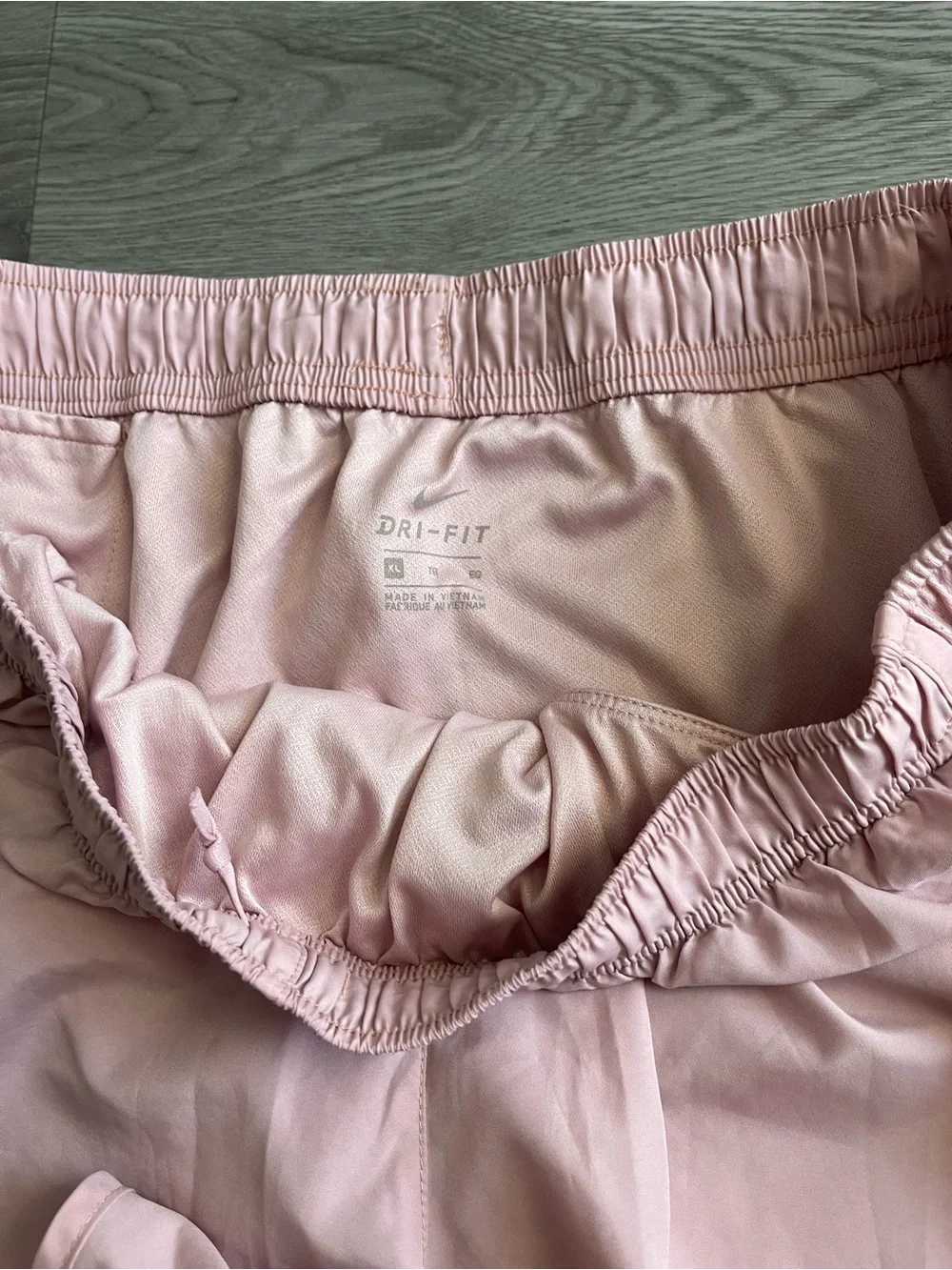 Nike women’s dri fit pink running shorts